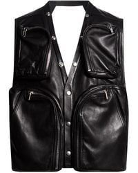 Rick Owens - Vest Lambskin - Lyst