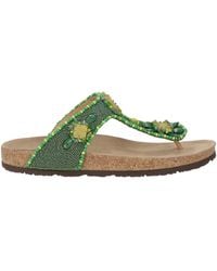 Maliparmi - Thong Sandal Leather, Textile Fibers - Lyst