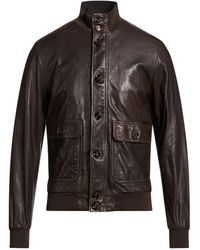 Moorer - Dark Jacket Leather - Lyst