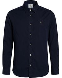 Aeronautica Militare - Midnight Shirt Cotton, Elastane - Lyst