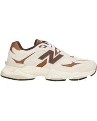 New Balance - 9060 Suede And Mesh Sneakers With Abzorb Midsole - Lyst