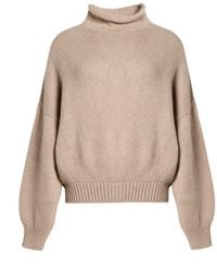 KHAITE - Sand Turtleneck Cashmere - Lyst