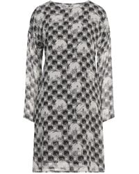 Manila Grace - Light Mini Dress Viscose - Lyst