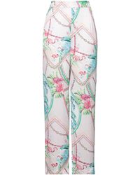 élégants et chinos Pantalons moulants Pantalon Coton Guess en coloris Jaune Femme Vêtements Pantalons décontractés 