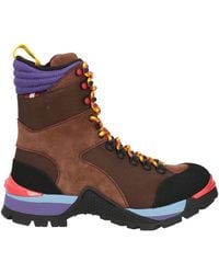 Bally - Hike Chocolate Ankle Boots Leather, Textile Fibers - Lyst