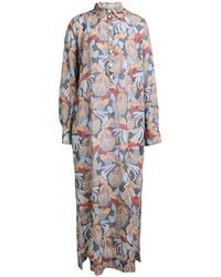 Massimo Alba - Midi Dress Cotton, Linen - Lyst