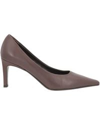 J.A.P. JOSE ANTONIO PEREIRA - Chocolate Pumps Leather - Lyst