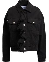 MSGM - Denim Outerwear Cotton, Elastane - Lyst