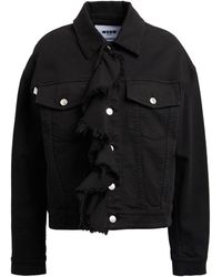 MSGM - Denim Outerwear Cotton, Elastane - Lyst