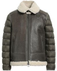 Blauer - Puffer Leather, Polyamide - Lyst