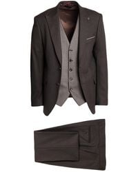 SUIT SARTORIA - Dark Suit Polyester, Wool, Elastane - Lyst