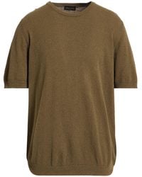 Roberto Collina - Military Sweater Cotton, Polyamide - Lyst