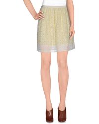 Patrizia Pepe Falda corta - Amarillo