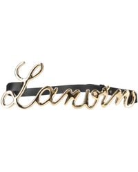 Lanvin - Belt Calfskin, Brass - Lyst