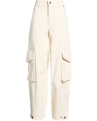 Souvenir Clubbing - Ivory Pants Cotton - Lyst