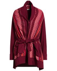 AFORISMA - Burgundy Jacket Cotton, Elastane, Alpaca Wool, Polyacrylic, Acetate - Lyst