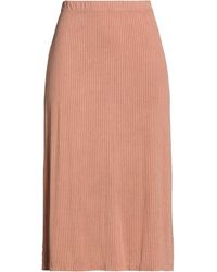 Majestic Filatures - Tan Midi Skirt Cupro, Elastane - Lyst