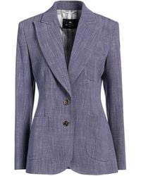 Etro - Blazer Viscose, Polyester - Lyst