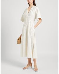 COS French Toile Linen Dress in Grey | Lyst Australia