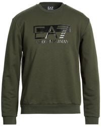EA7 - Military Sweatshirt Cotton, Polyester, Elastane - Lyst