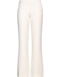 Courreges - Ivory Pants Wool - Lyst