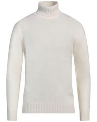 Altea - Ivory Turtleneck Virgin Wool, Cashmere - Lyst