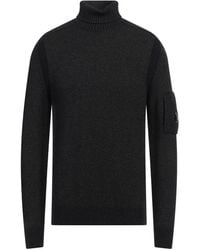 C.P. Company - Dark Turtleneck Polyester, Wool, Polyamide - Lyst