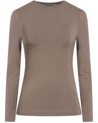 Alpha Studio - Khaki T-Shirt Viscose, Elastane - Lyst