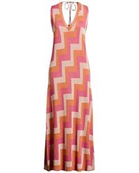 Akep - Maxi Dress Viscose, Metallic Polyester, Polyamide - Lyst