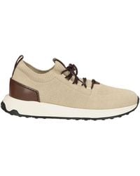 Tod's - Cream Sneakers Textile Fibers - Lyst