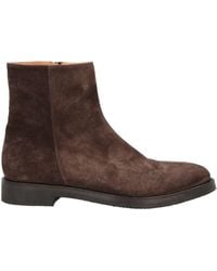 Alberto Fasciani - Dark Ankle Boots Leather - Lyst