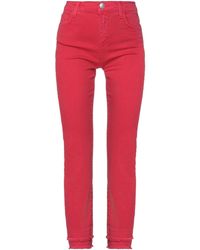 MY TWIN Twinset Denim Trousers - Red