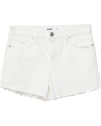 hudson white jean shorts