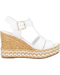 Paloma Barceló - Sandals Cow Leather, Natural Raffia - Lyst