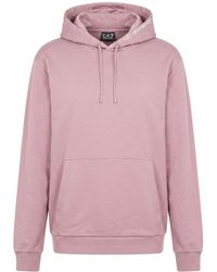 EA7 - Lilac Sweatshirt Cotton - Lyst