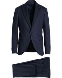 Lardini - Midnight Suit Wool, Elastane - Lyst