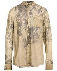 Masnada - Khaki Shirt Cotton - Lyst