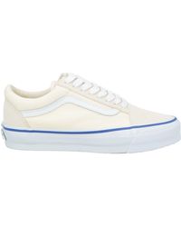 Vans - Ivory Sneakers Leather, Textile Fibers - Lyst