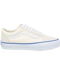 Vans - Ivory Sneakers Leather, Textile Fibers - Lyst