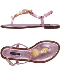 Dolce & Gabbana Tongs - Rose