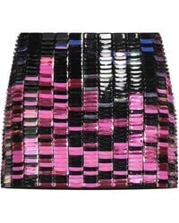 The Attico - Mini Skirt Rayon, Polyamide, Elastane, Pvc - Lyst