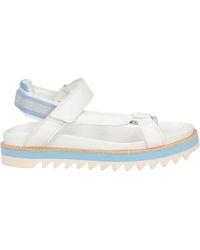 Eleventy - Sandals Leather, Textile Fibers - Lyst