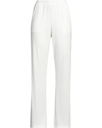 SEVENTY VENEZIA - Ivory Pants Polyester, Elastane - Lyst