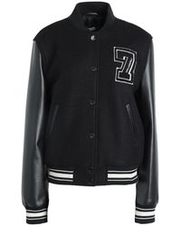 Karl Lagerfeld - Varsity Bomber Jacket - Lyst