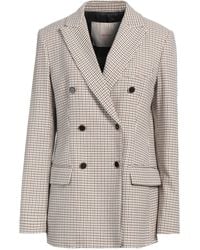 Jucca - Cream Blazer Cotton, Virgin Wool, Polyamide, Elastane - Lyst