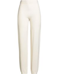Kangra - Ivory Pants Wool, Cashmere - Lyst