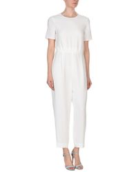 max mara white jumpsuit