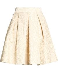 Lunatica Milano - Cream Mini Skirt Polyester, Polyamide - Lyst