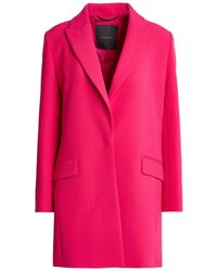 Elena Miro - Fuchsia Coat Polyester, Elastane - Lyst