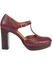 Chie Mihara - Burgundy Pumps Soft Leather - Lyst